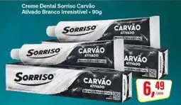 Rede Supermarket Creme Dental Sorriso Carvão Ativado Branco Irresistível oferta