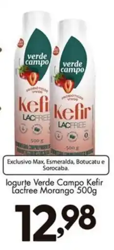 Confiança Supermercados logurte verde campo kefir lacfree morango oferta