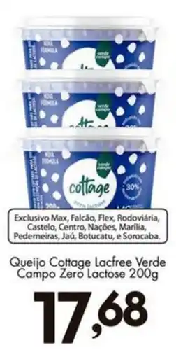 Confiança Supermercados Queijo Cottage Lacfree Verde Campo Zero Lactose oferta