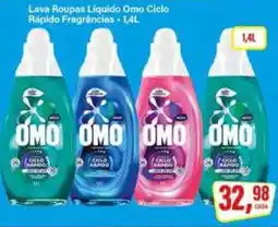 Rede Supermarket Lava Roupas Líquido Omo Ciclo Rápido Fragrâncias oferta