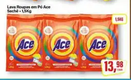 Rede Supermarket Lava Roupas em Pó Ace oferta