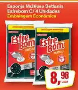 Rede Supermarket Esponja Multiuso Bettanin Esfrebom C/ 4 Unidades oferta
