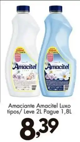 Confiança Supermercados Amaciantes Amacitel Luxo oferta