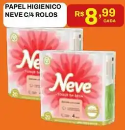 Tome Leve Papel higienico neve c/4 rolos oferta