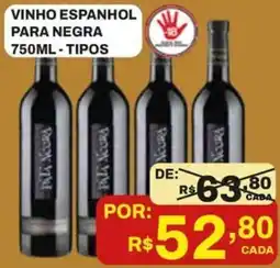 Tome Leve vinho espanhol para negra oferta