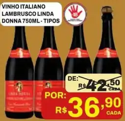 Tome Leve vinho italiano lambrusco linda donna oferta