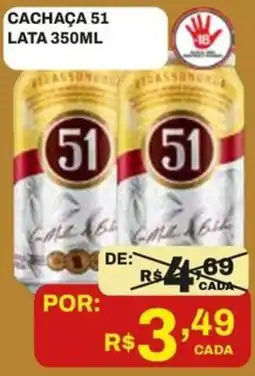Tome Leve Cachaça 51 oferta