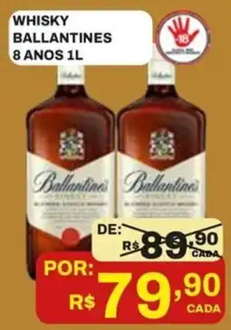 Tome Leve whisky ballantines 8 anos 1l oferta