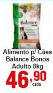 Rossi Supermercado Alimento p/ caes Balance Bonos Adulto 8kg oferta