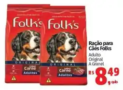 Supermercados Mateus Ração para Cães Folks oferta