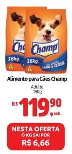 Supermercados Mateus Alimento para Cães Champ Adulto oferta