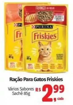 Supermercados Mateus Ração para gatos friskies oferta