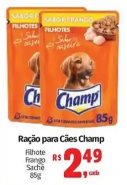 Supermercados Mateus Ração para Cães Champ oferta