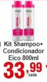 Rossi Supermercado Kit Shampoo + Condicionador Eico 800ml oferta