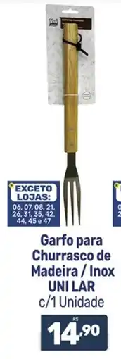 Supermercados Jau Serve Garfo para Churrasco de Madeira / Inox oferta