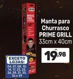 Supermercados Jau Serve Manta para churrasco prime grill oferta