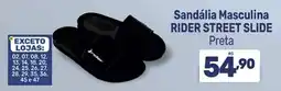 Supermercados Jau Serve Sandália Masculina Rider Street Slide Preta oferta