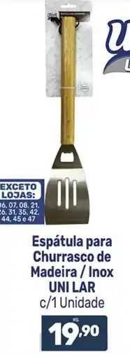 Supermercados Jau Serve Espátula para Churrasco de Madeira / Inox oferta