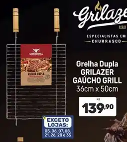 Supermercados Jau Serve Grelha dupla gaúcho grill oferta