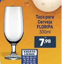 Supermercados Jau Serve Taça para Cerveja Floripa oferta