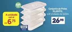 Supermercados Jau Serve Conjunto de Potes Plasútil oferta