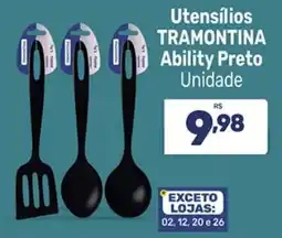 Supermercados Jau Serve Utensílios tramontina ability preto oferta