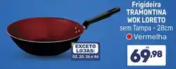 Supermercados Jau Serve Frigideira Tramontina Wok Loreto sem Tampa - 28cm oferta