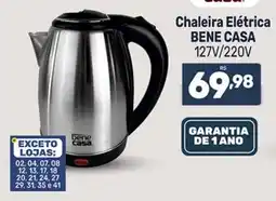 Supermercados Jau Serve Chaleira Elétrica Bene Casa oferta
