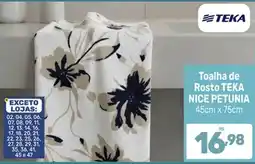 Supermercados Jau Serve Toalha de Rosto TEKA NICE PETUNIA oferta