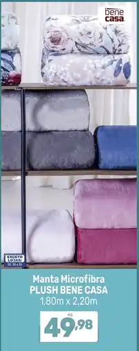 Supermercados Jau Serve Manta Microfibra Plush Bene Casa oferta