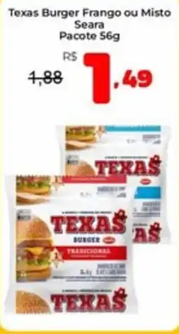 Unicompra Texas burger frango ou misto oferta