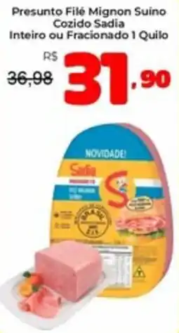Unicompra Presunto filé mignon suíno cozido sadia oferta