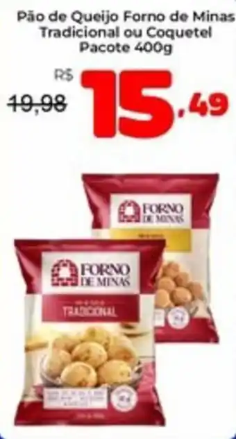 Unicompra Pão de Queijo Forno de Minas Tradicional ou Coquetel oferta