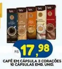 Bramil Supermercados Café em cápsula 3 corações oferta