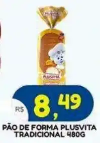 Bramil Supermercados Pão de forma plusvita tradicional oferta
