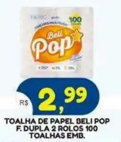 Bramil Supermercados Toalha de papel beli pop oferta