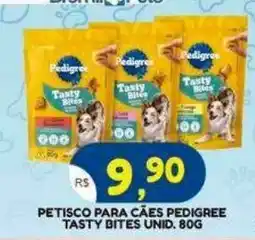 Bramil Supermercados Petisco para cães pedigree tasty bites unid. oferta
