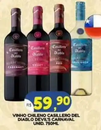 Bramil Supermercados vinho chileno casillero del diablo devil's carnaval oferta