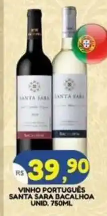 Bramil Supermercados Vinho português santa sara bacalhau oferta