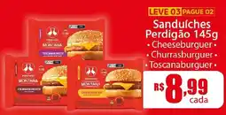 Supermercados Pague Menos Sanduíches Perdigão 145g oferta