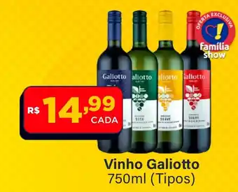 Super Show Vinho Galiotto oferta
