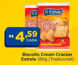 Super Show Biscoito cream cracker estrela (tradicional) oferta