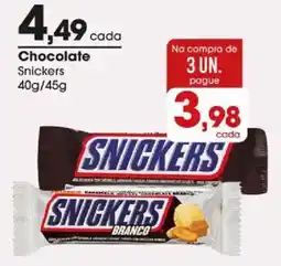Zaffari Chocolate snickers oferta