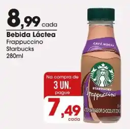 Zaffari Bebida Láctea Frappuccino Starbucks oferta