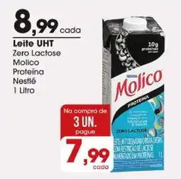 Zaffari Leite uht zero lactose molico proteína oferta