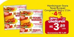 UniSuper Hambúrguer Seara Texas Burguer oferta