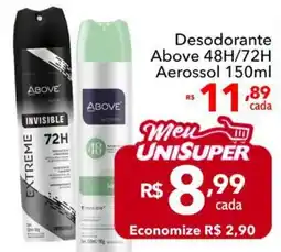 UniSuper Desodorante Above 48H/72H oferta