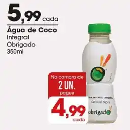 Zaffari Água de Coco Integral Obrigado oferta