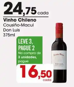 Zaffari Vinho chileno cousino-macul don luis oferta