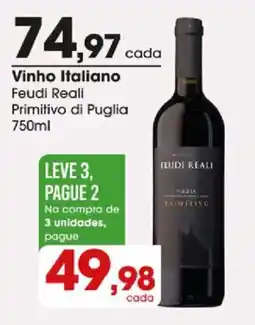 Zaffari Vinho Italiano Feudi Reali Primitivo di Puglia oferta